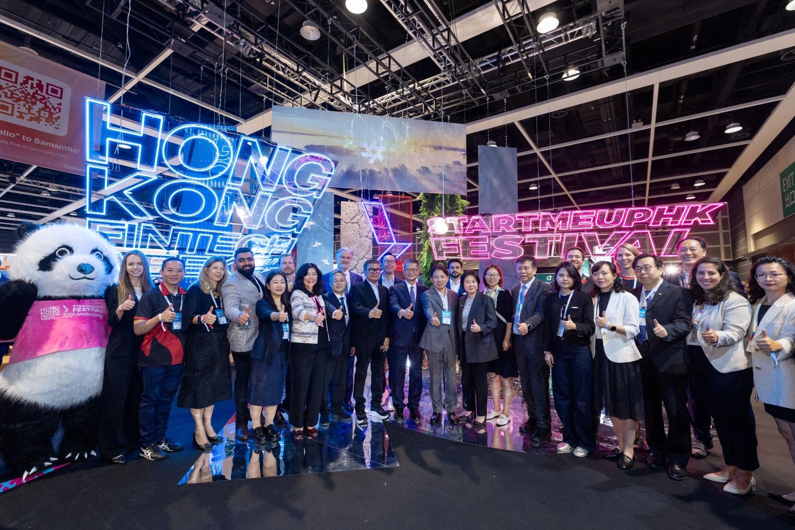 Delegation leaders with Finance Secretary Paul Chan