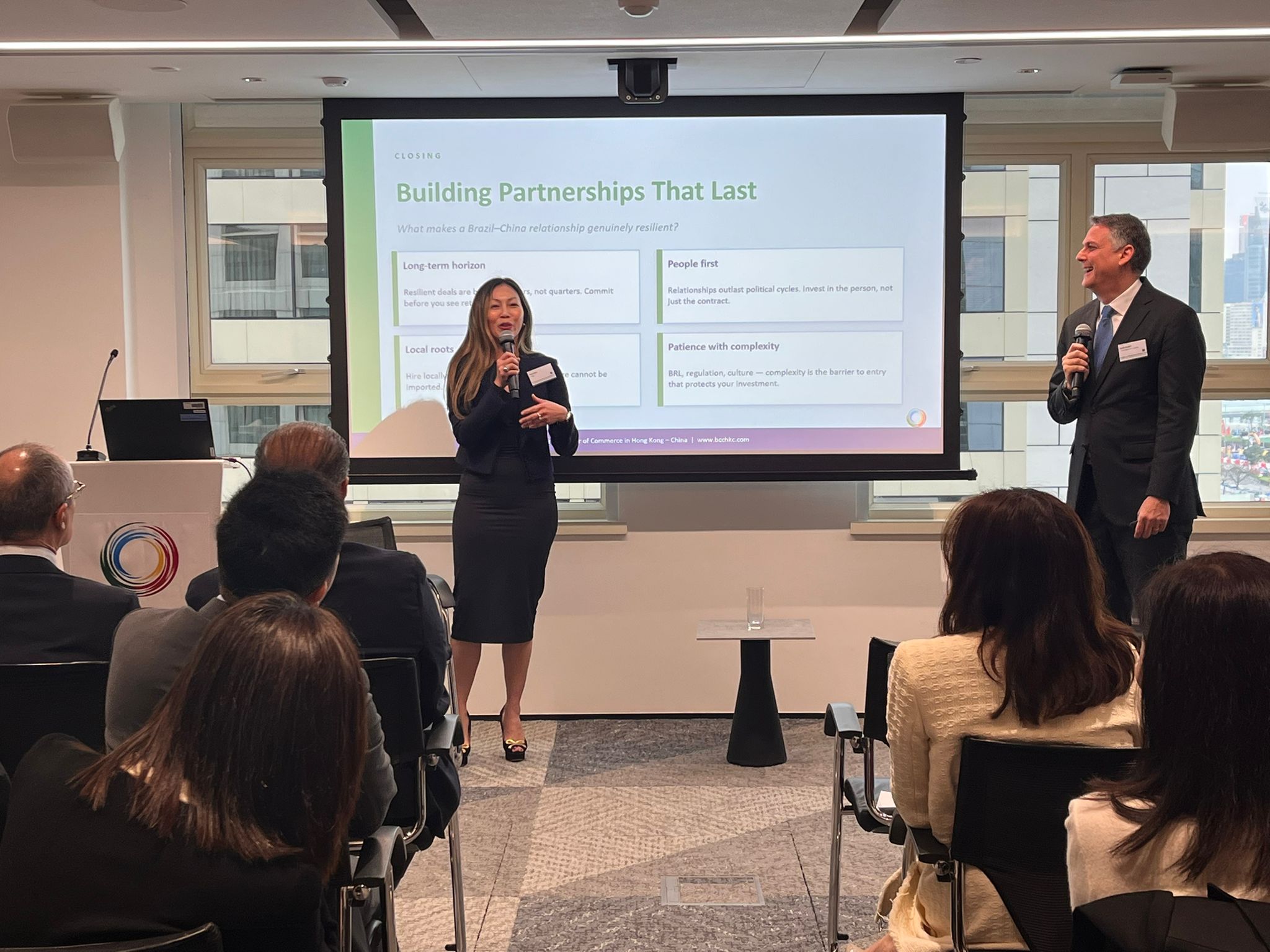 Kaka Wong shared her experience as the regional treasurer of a multinational with operations in Brazil