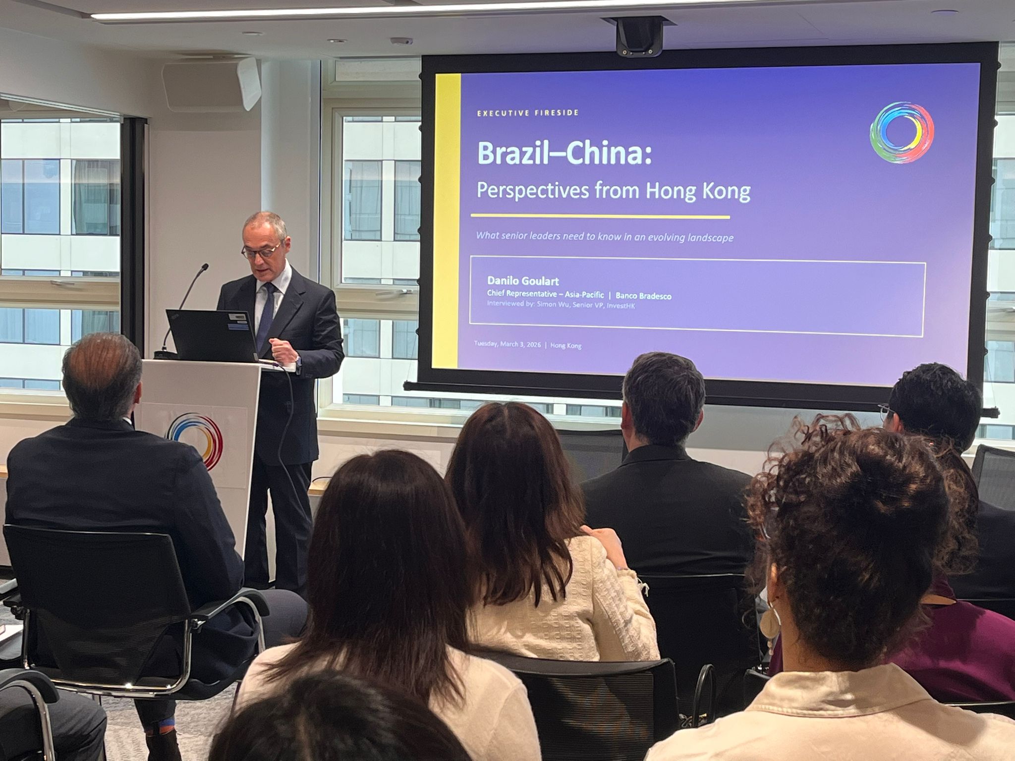 Ambassador Wladimir Valler Filho delivered a speech about the evolving landscape